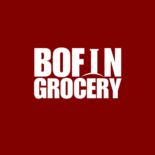 Bofin Grocery, Maroon Back, White Logo